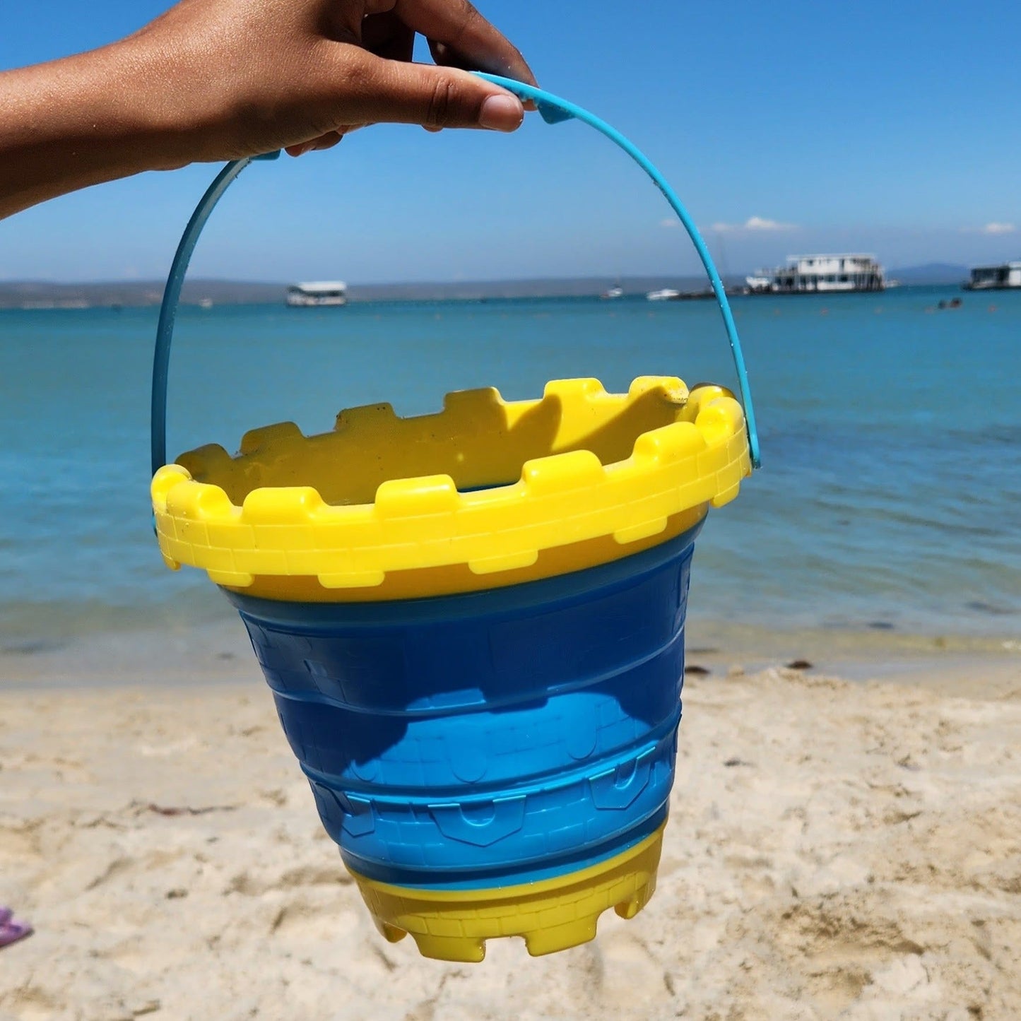 Our Collapsible Beach Bucket