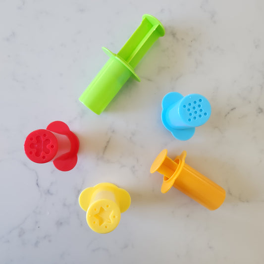 Colourful Playdough Extruders - Set of 5