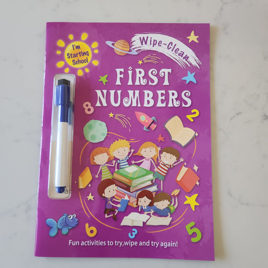 First Numbers Wipe Clean Book