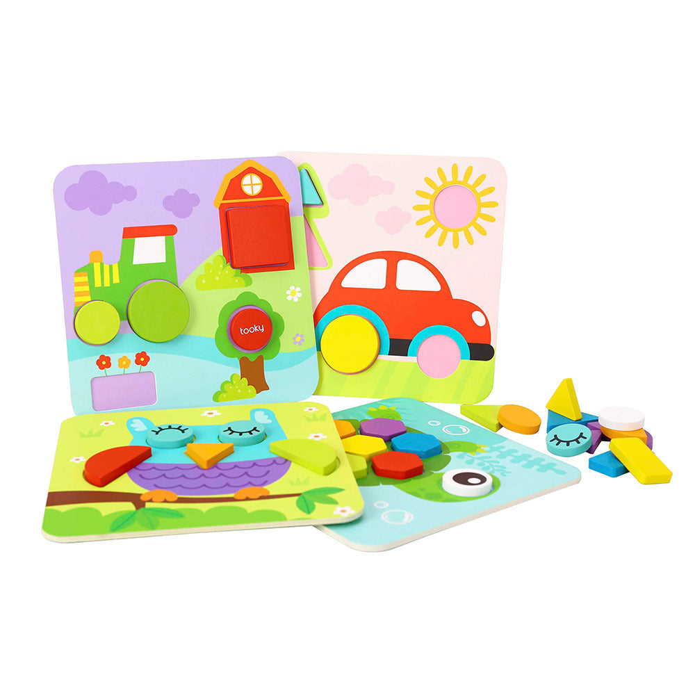 Tooky Toy 4-in-1 Shape Puzzle