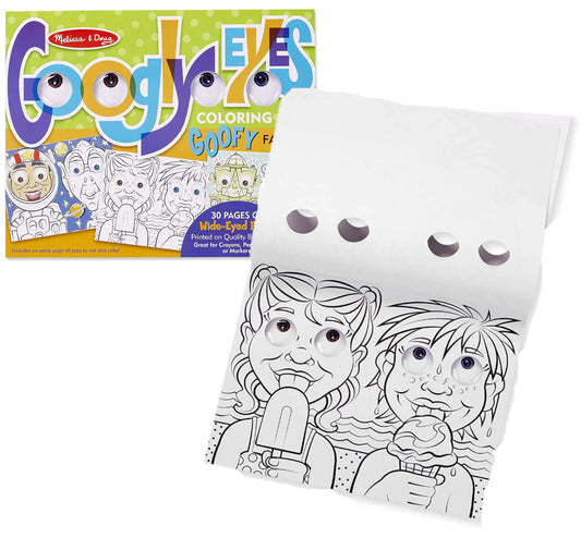 Melissa & Doug Wacky Faces - Googly Eyes Colouring Pad