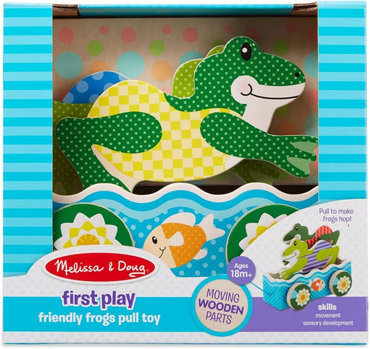 Melissa & Doug First Play Friendly Frogs Pull Toy