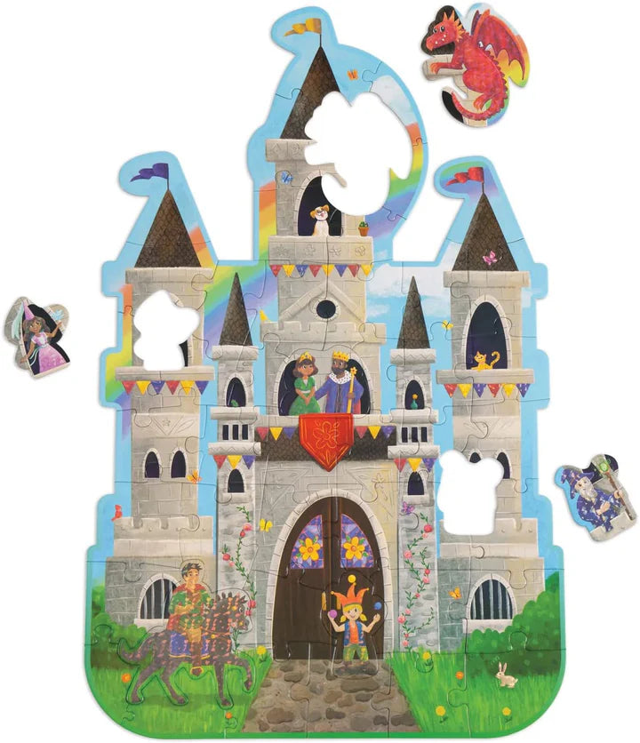 Peaceable Kingdom Shaped Floor Puzzle Kingdom