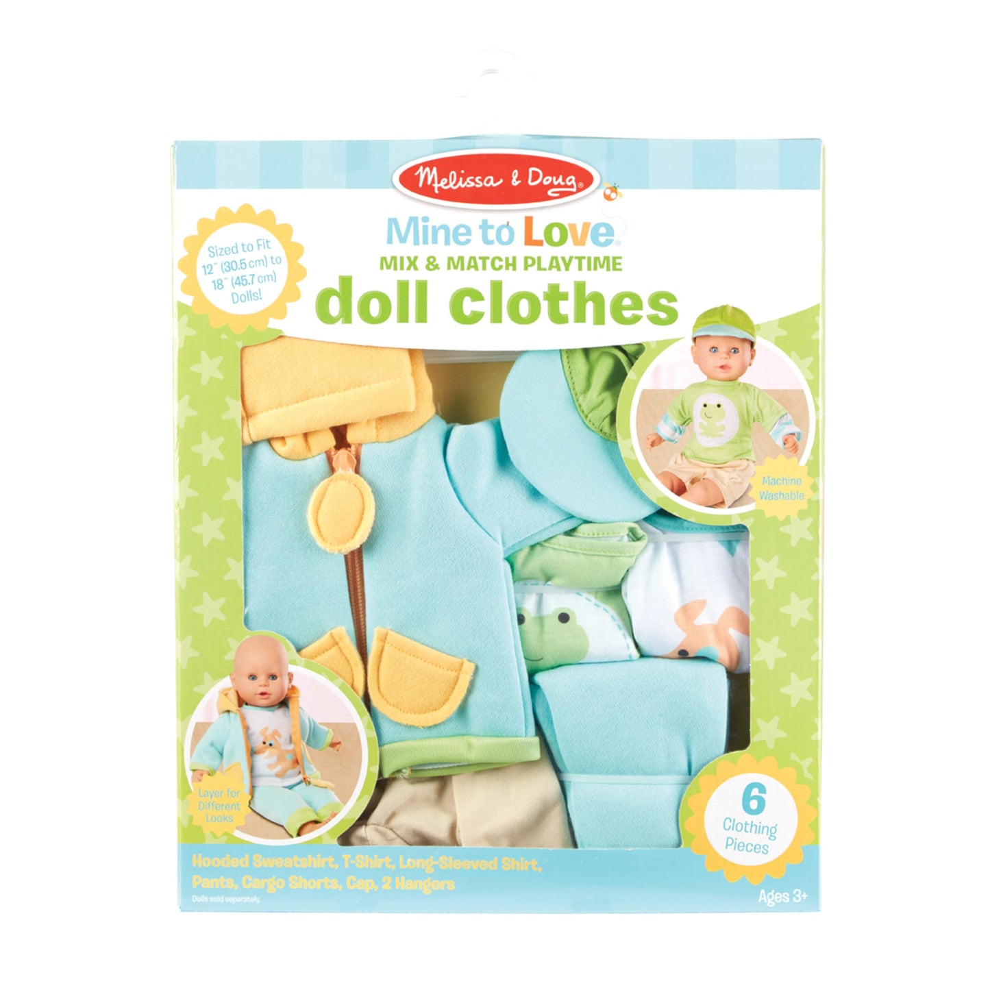 Melissa & Doug - Mix & Match Playtime Doll Clothes