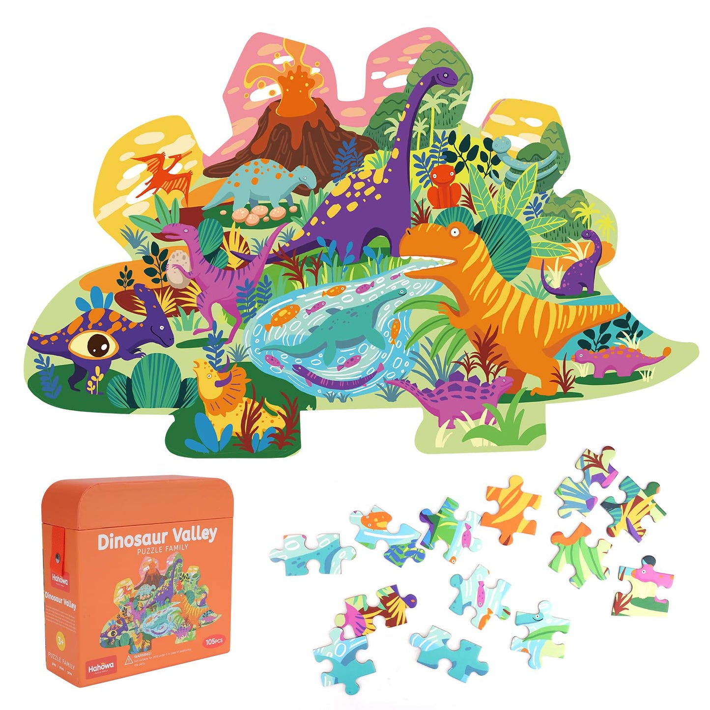 Dinosaur Valley Floor Puzzle - 105 pieces