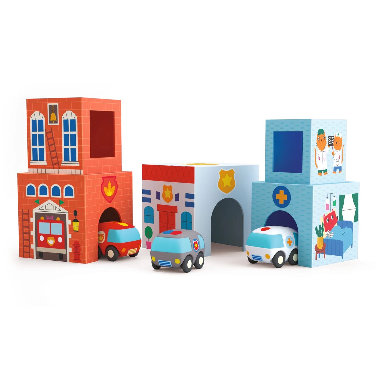 Djeco Topani Car Set