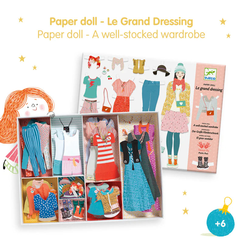 Djeco One Big Dressing Room Paper Dolls