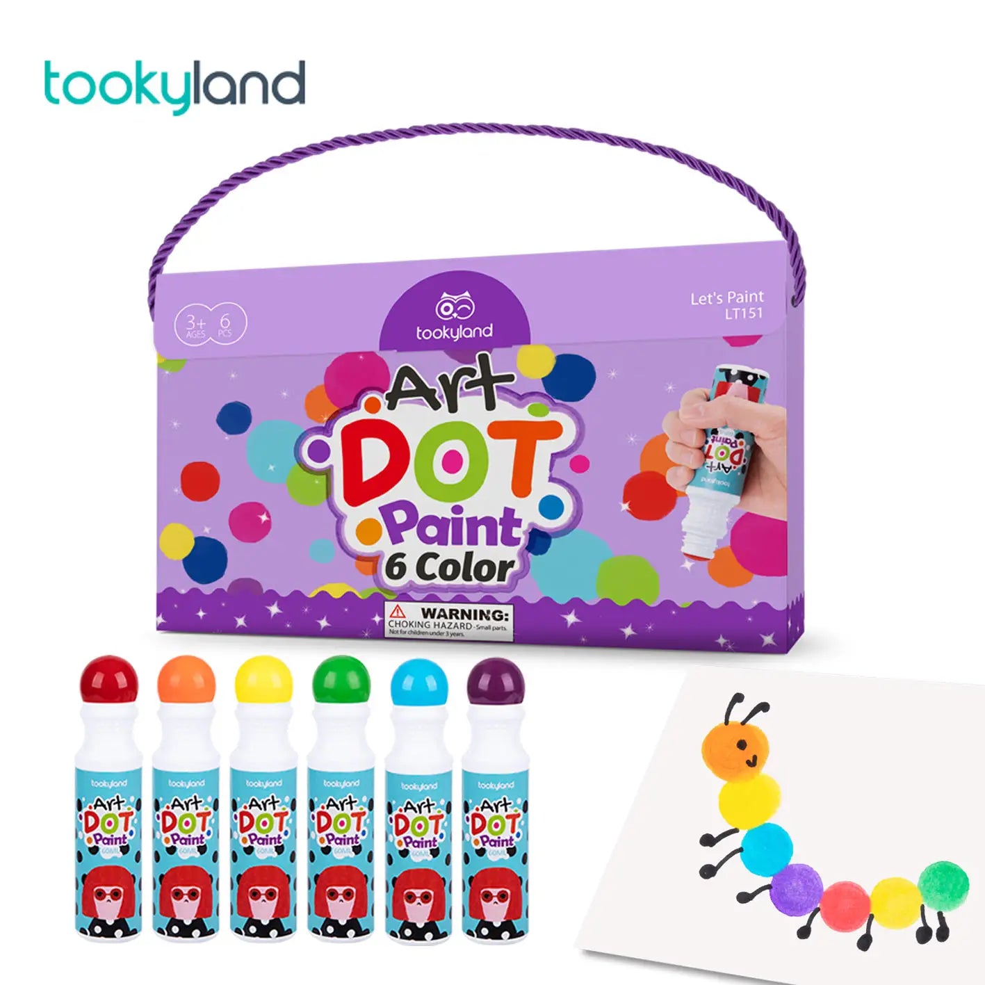 Tooky Land Dot Art Set - 6 piece