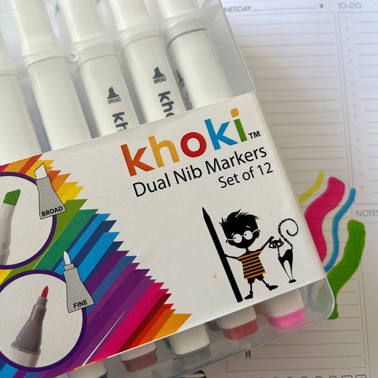 Khoki Dual Nib Markers