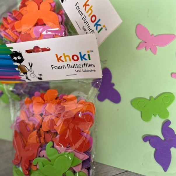 Khoki Foam Butterfly Stickers