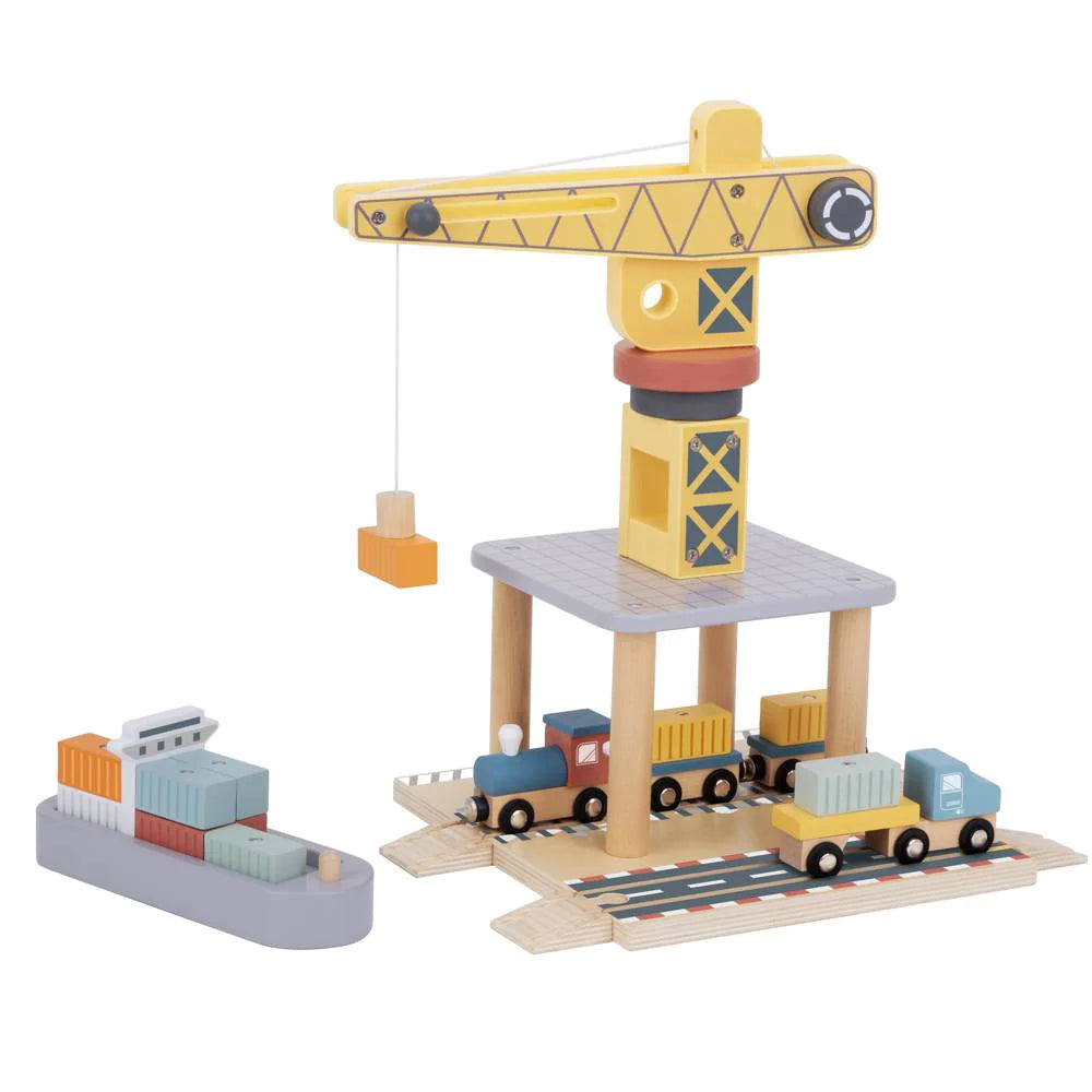 Tooky Toy Port Crane Set