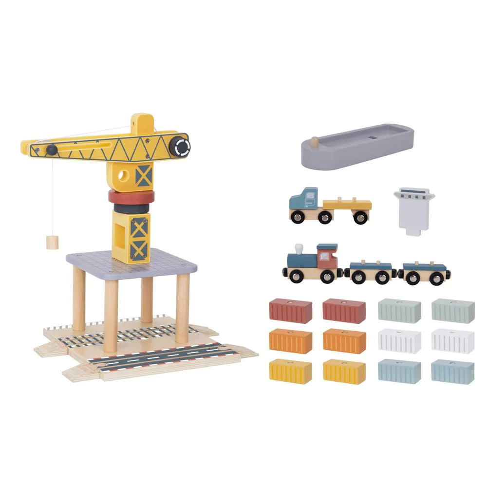 Tooky Toy Port Crane Set