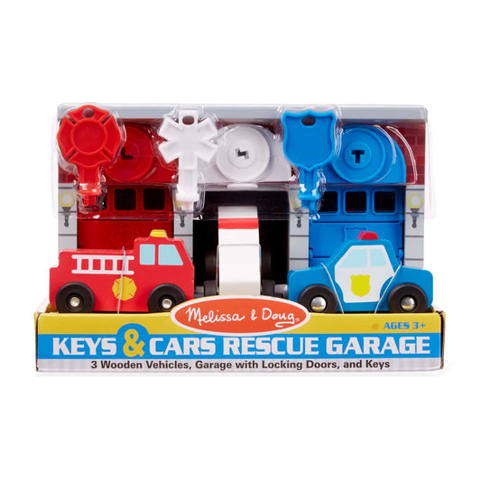 Melissa and Doug Key and Car Rescue Garage