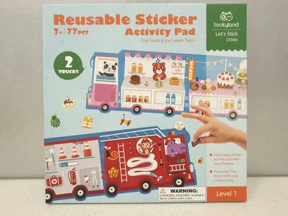 Tooky Land| Reusable sticker activity pad