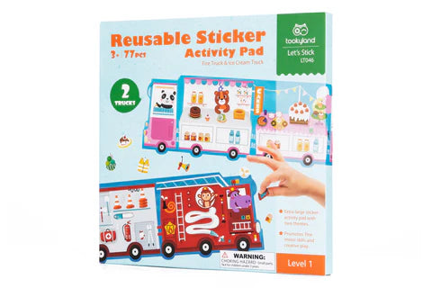 Tooky Land| Reusable sticker activity pad