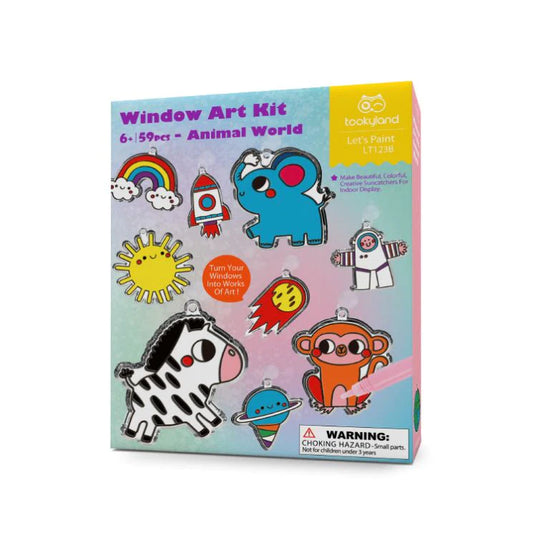 Tookyland Animal World Window Art Kit