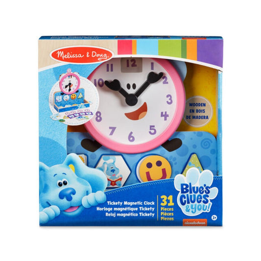 Melissa & Doug - Blues Clues Tickety-Tock Wooden Magnetic Clock