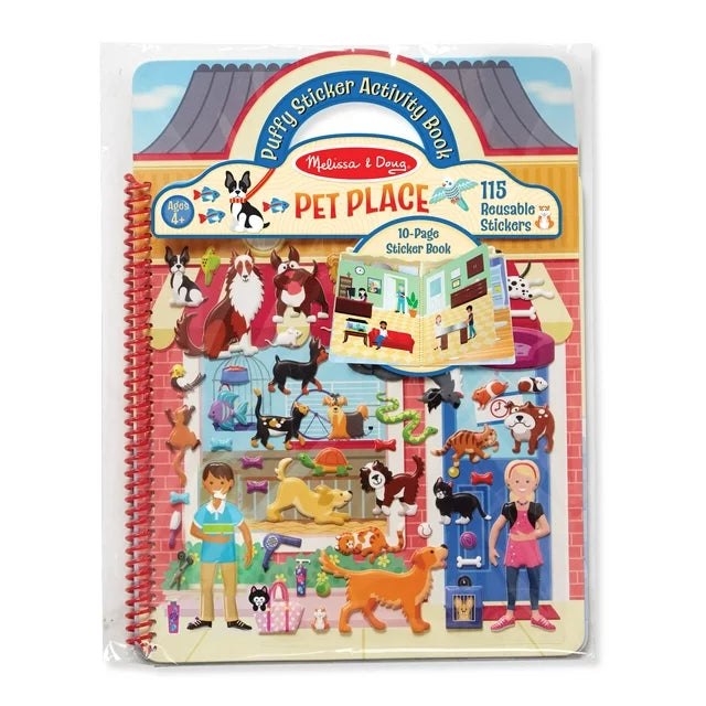 Melissa and Doug Pet Place Puffy Activity Sticker Book