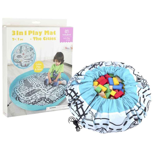 Tooky Toy 3 in 1 Play Mat- The Cities