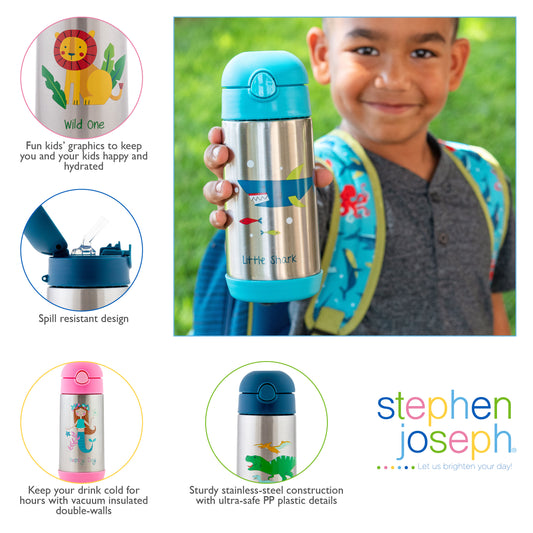 Stephen Joseph Double Wall Stainless Steel Water Bottles