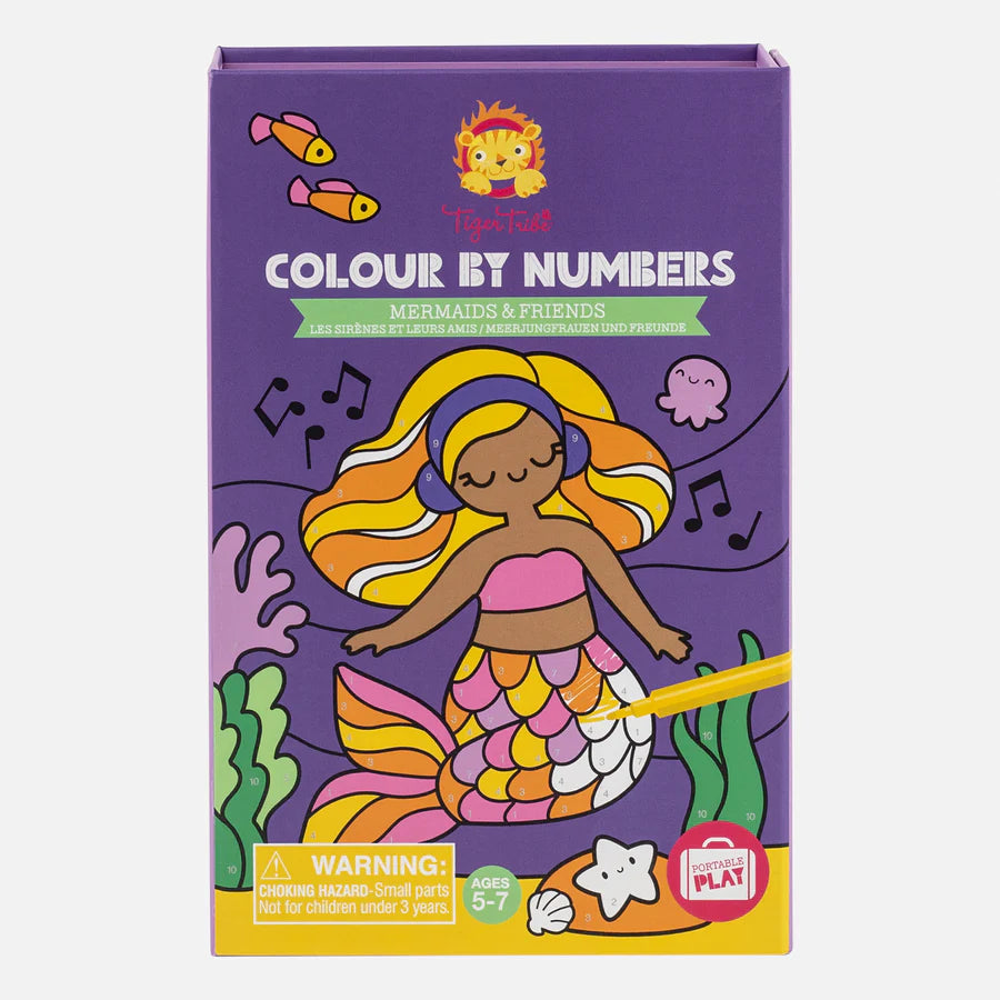 Tiger Tribe Colour By Numbers- Mermaids and Friends