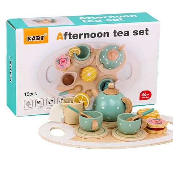 Kabi Wooden Afternoon Tea Set