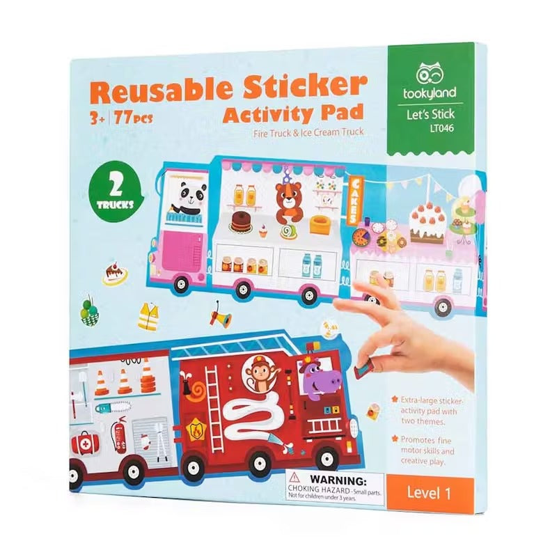 Tooky Land| Reusable sticker activity pad