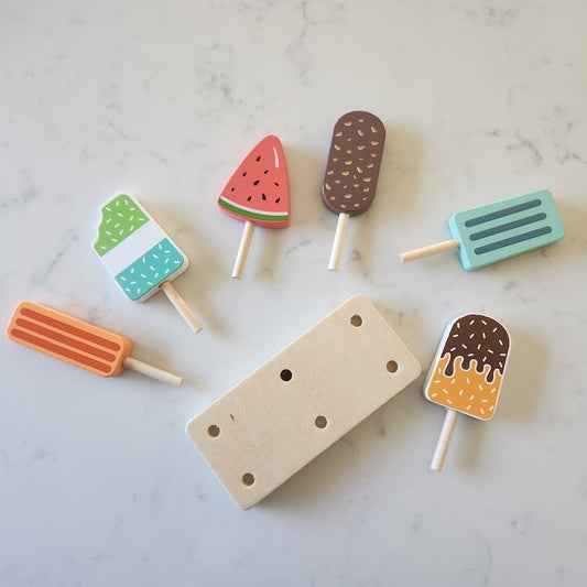 Wooden Ice Lollies - Set of 6