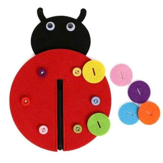 Ladybug Felt Button Activity