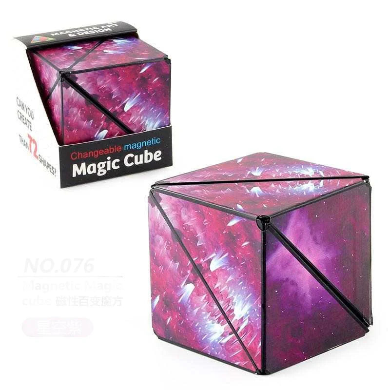 Magnetic Puzzle Cube - Pink or Purple