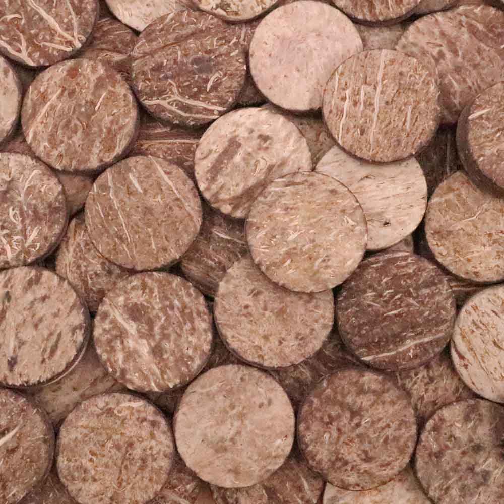 Anthony Peters -Coconut Shell Circles - 25Mm Natural (250G)