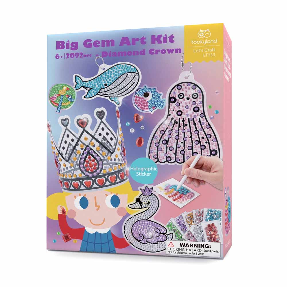 TookyToy Big Gem Art Kit- Diamon Crown