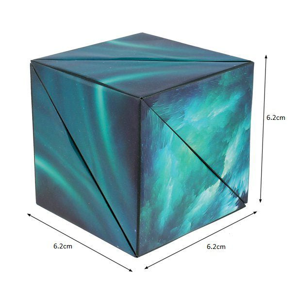 Magnetic Puzzle Cube - Blue or Green