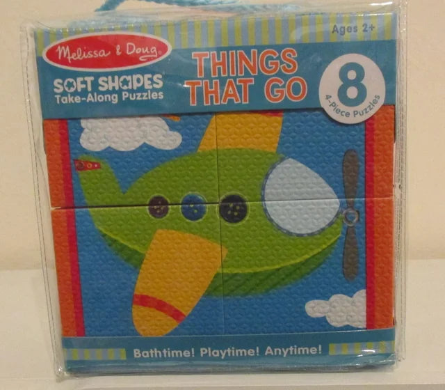 Melissa and Doug | Soft Shapes Puzzle - Things That Go