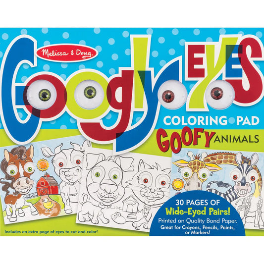 Melissa & Doug Wacky Faces - Googly Eyes Coloring Pad