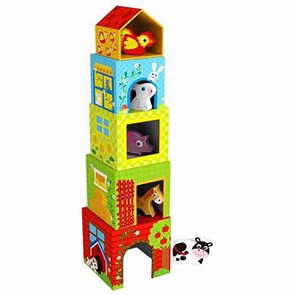 Tooky Toy Nesting Boxes with Farm Animals