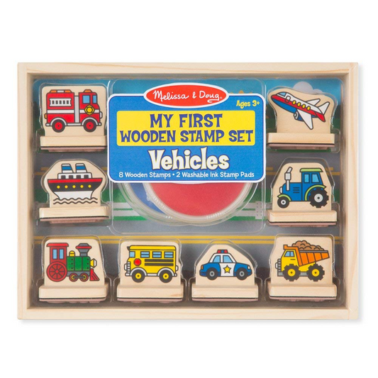 Melissa and Doug My First Wooden Stamp Set: Vehicles